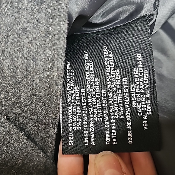 Nine West grey wool blend jacket. Size 6 - Picture 6 of 9